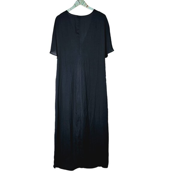 Show Me Your Mumu RARE ALL BLACK Get Twisted Front Knot Dress, NWOT, Sz 12 - Picture 1 of 7